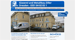 Desktop Screenshot of glaserei-dresden.com